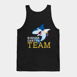 Shark Kindergarten Team Back To School Teacher Student Tank Top